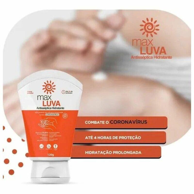 Max Luva Creme Antisséptico Hidratante 120g - Vitalife