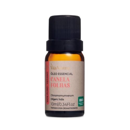 OLEO ESSENCIAL CANELA FOLHAS VIA AROMA - 10ML