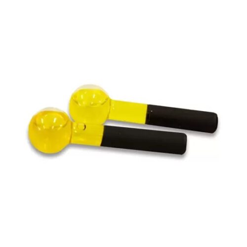 ESFERA CROMOTERAPIA VIDRO PEQUENA FACIAL 2 UND. -AMARELA