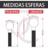 ESFERA CROMOTERAPIA VIDRO PEQUENA FACIAL 2 UND. -AMARELA - Imagem 2