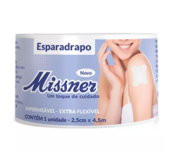 Esparadrapo Branco Missner 2,5cm x 4,5m - Unidade