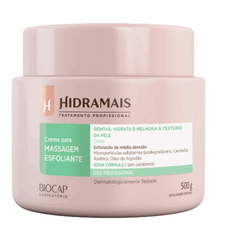 Creme Para Massagem Esfoliante 500G- Hidramais