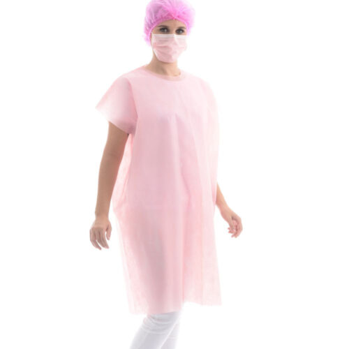 AVENTAL TNT ROSA BEBE MANGA CURTA G20 PROTDESC(PACOTE 10 PÇ)