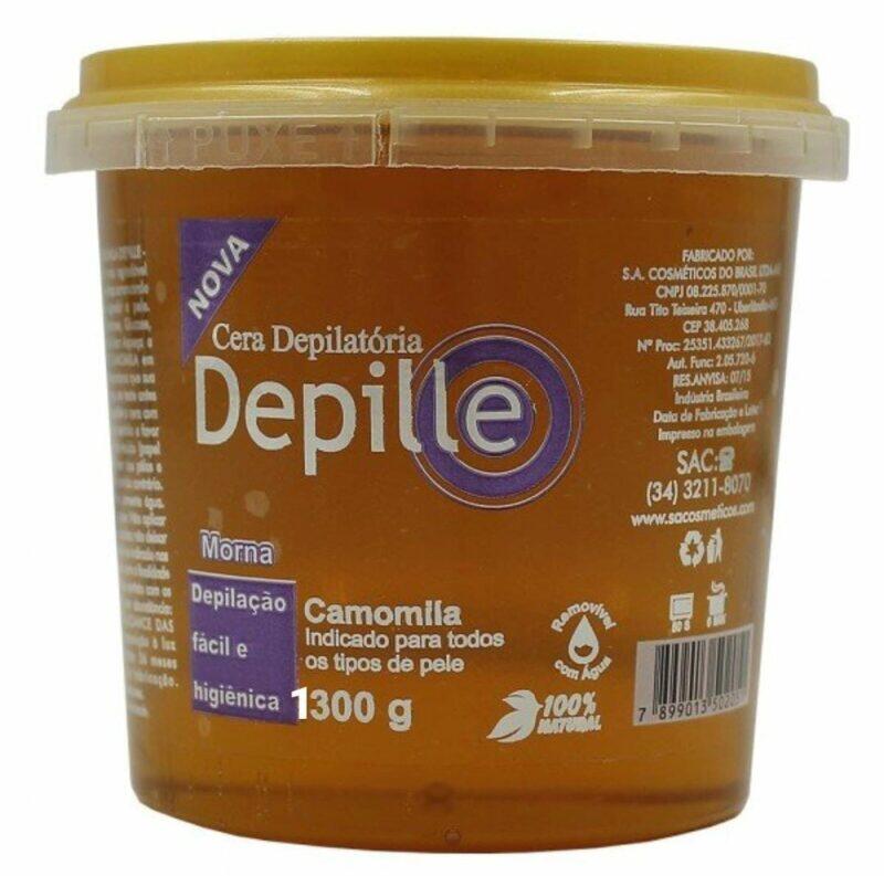 Cera Depilatória Hidrossolúvel Camomila Depille 1,300Gr