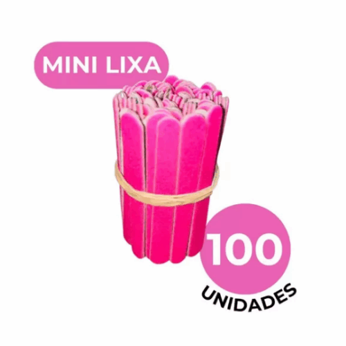 LIXA MINI ROSA P/UNHAS C/100 UN. CÓD 6031 SANTA CLARA