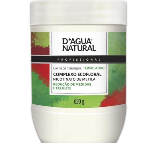 CREME MASSAGEM MODELADORA TERMO ATIVO ECOFLORAL 650G DAGUA NATURAL
