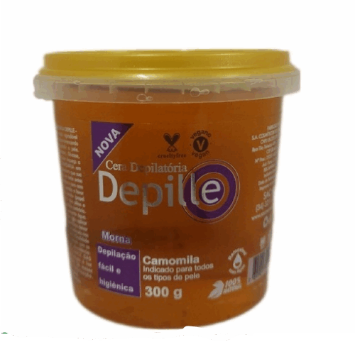 CERA DEPILATORIA HIDROSSOLUVEL CAMOMILA DEPILLE 300GR