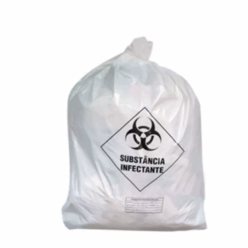 SACO DE LIXO INFECTANTE HOSPITALAR 60 LITROS 100 UNIDADES