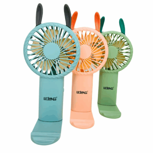 VENTILADOR PORTÁTIL MAO USB RECARREGÁVEL 3 VELOCIDADES – LELONG - LE-5711