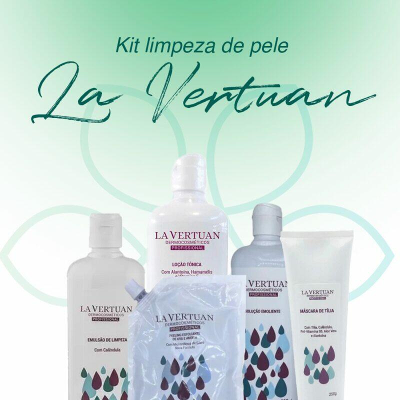 Kit Limpeza De Pele Profissional  5 Itens- La Vertuan