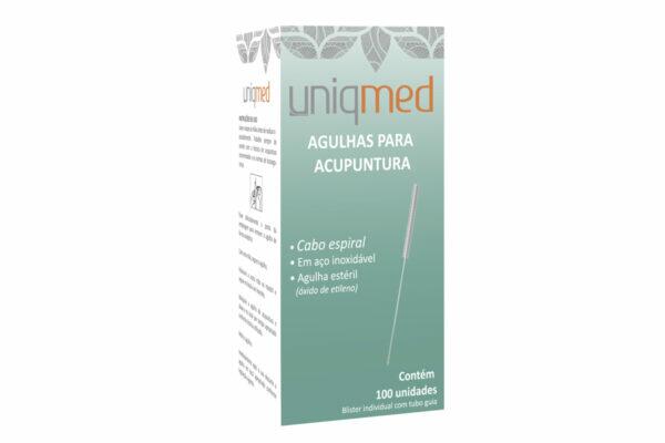 Agulha para Acupuntura 0,25X30MM com 100 und- C4519- Uniqmed