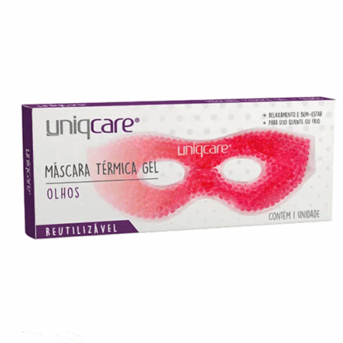MASCARA TERMICA EM GEL – OLHOS UNIQCARE ROSA  UNIQMED
