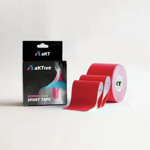 KINESIO BANDAGEM ADESIVA - AKTIVE TAPE VERMELHO 5 M X 5 CM