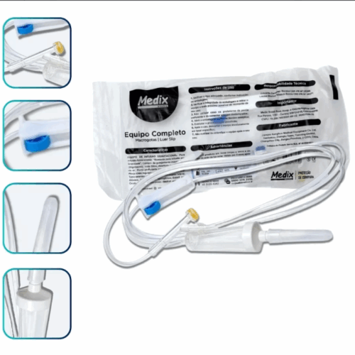 EQUIPO MACROGOTAS COMPLETO LUER SLIP- 1 UND. MEDIX