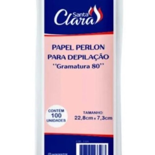 PAPEL PERLON TNT 80 G PARA DEPILAÇAO 100UN-C 3326 SANTA CLARA