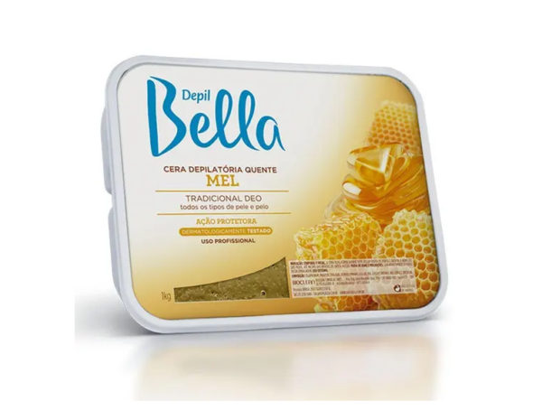 Cera Depilatória Quente Mel 1 Kg- Depil Bella