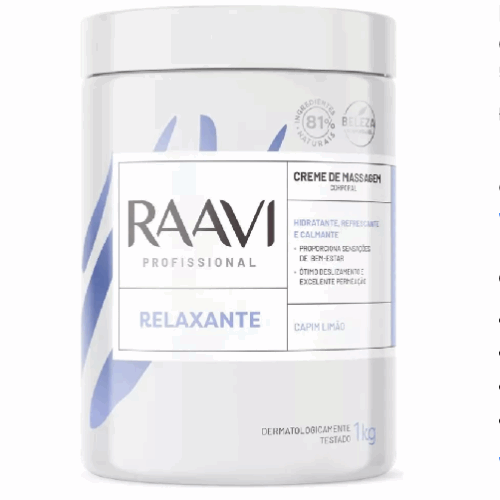 CREME PARA MASSAGEM RELAXANTE 1 KG RAAVI