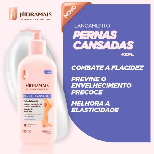 LOÇAO PERNAS CANSADAS 400 ML - HIDRAMAIS