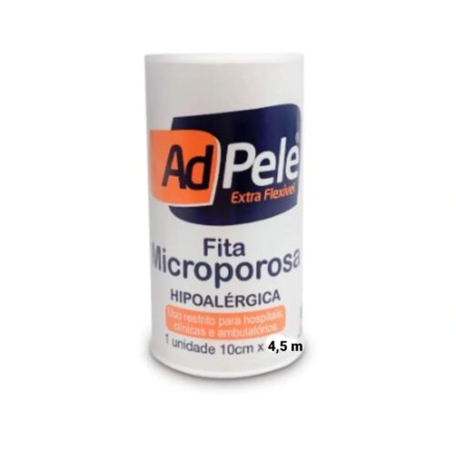 FITA MICROPORE BRANCA HIPOALERGICA 10 CM X 4,5 CM - ADPELE