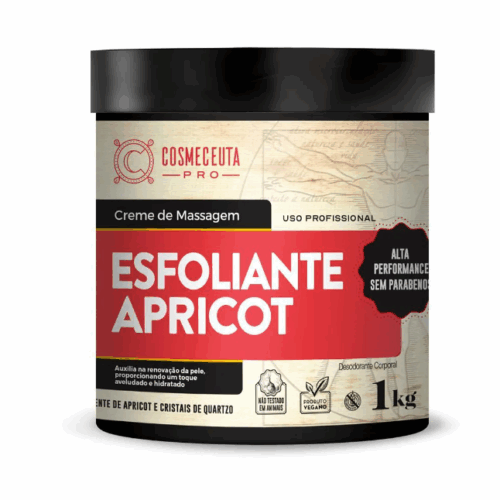 Creme Massagem Esfoliante Apricot 1kg- Cosmeceuta