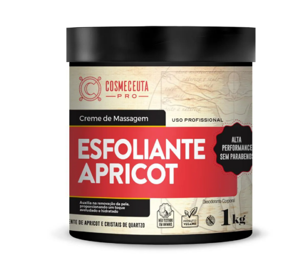 Creme Massagem Esfoliante Apricot 1kg- Cosmeceuta