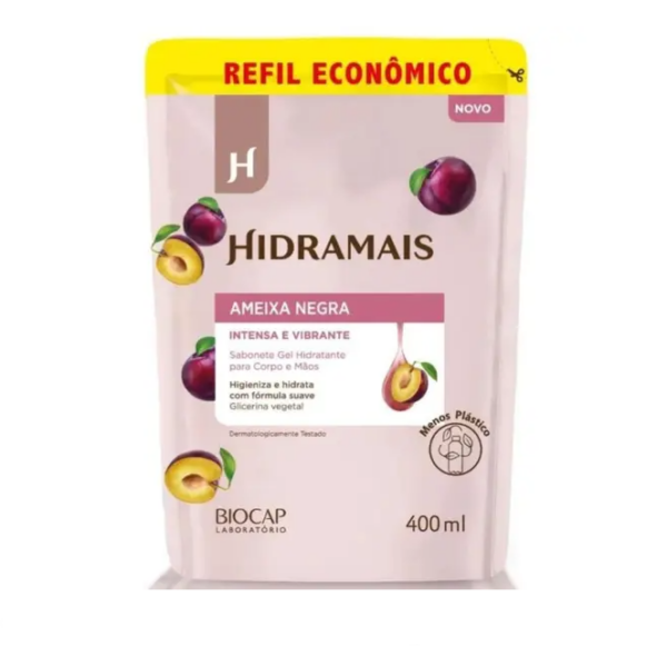 Sabonete Liquido Corporal Ameixa Negra 400ml-Hidramais SACHÊ