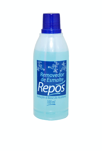 Removedor de Esmalte 100ml com Acetona (Azul) Repos