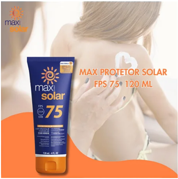 Protetor Solar Max Corpo E Rosto Fps 75 Cha Verde- 120ml