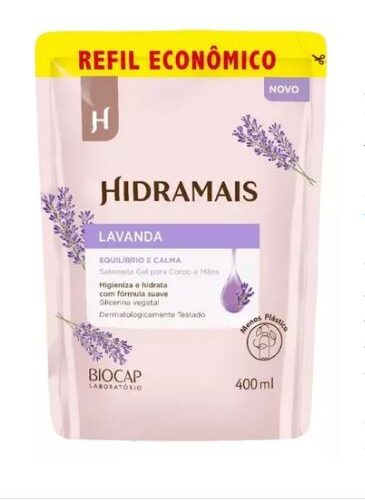 SABONETE LIQUIDO LAVANDA 400 ML HIDRAMAIS SACHE