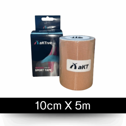 KINESIO BANDAGEM ADESIVA - AKTIVE TAPE BEIGE 5 M X 10 CM