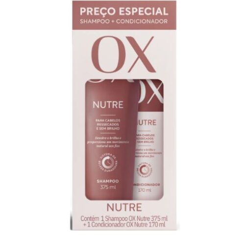 KIT OX NUTRE SHAMPOO 375ML E CONDICIONADOR 170ML