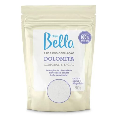 DOLOMITA PRE POS DEPILAÇAO 800G - DEPIL BELLA