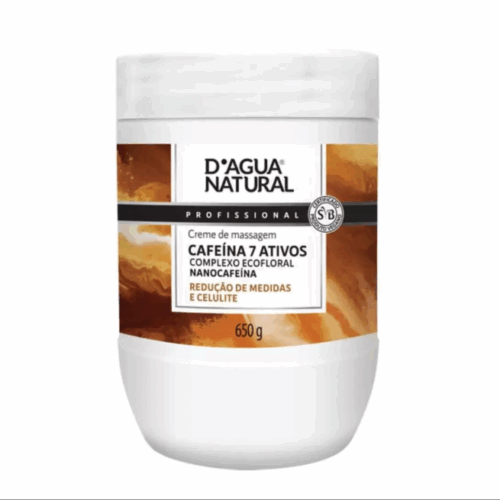 CREME MASSAGEM CAFEINA 7 ATIVOS 650 G DAGUA NATURAL