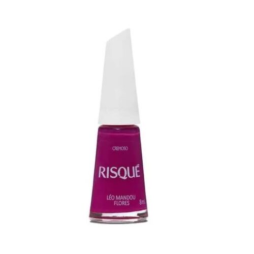 Esmalte Risque Leo Mandou Flores 8 ml