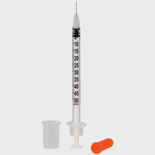 SERINGA INSULINA 0,5ML 6X0,25MM AGULHA FIXA 31G- 100 UNIDADE SOL-M