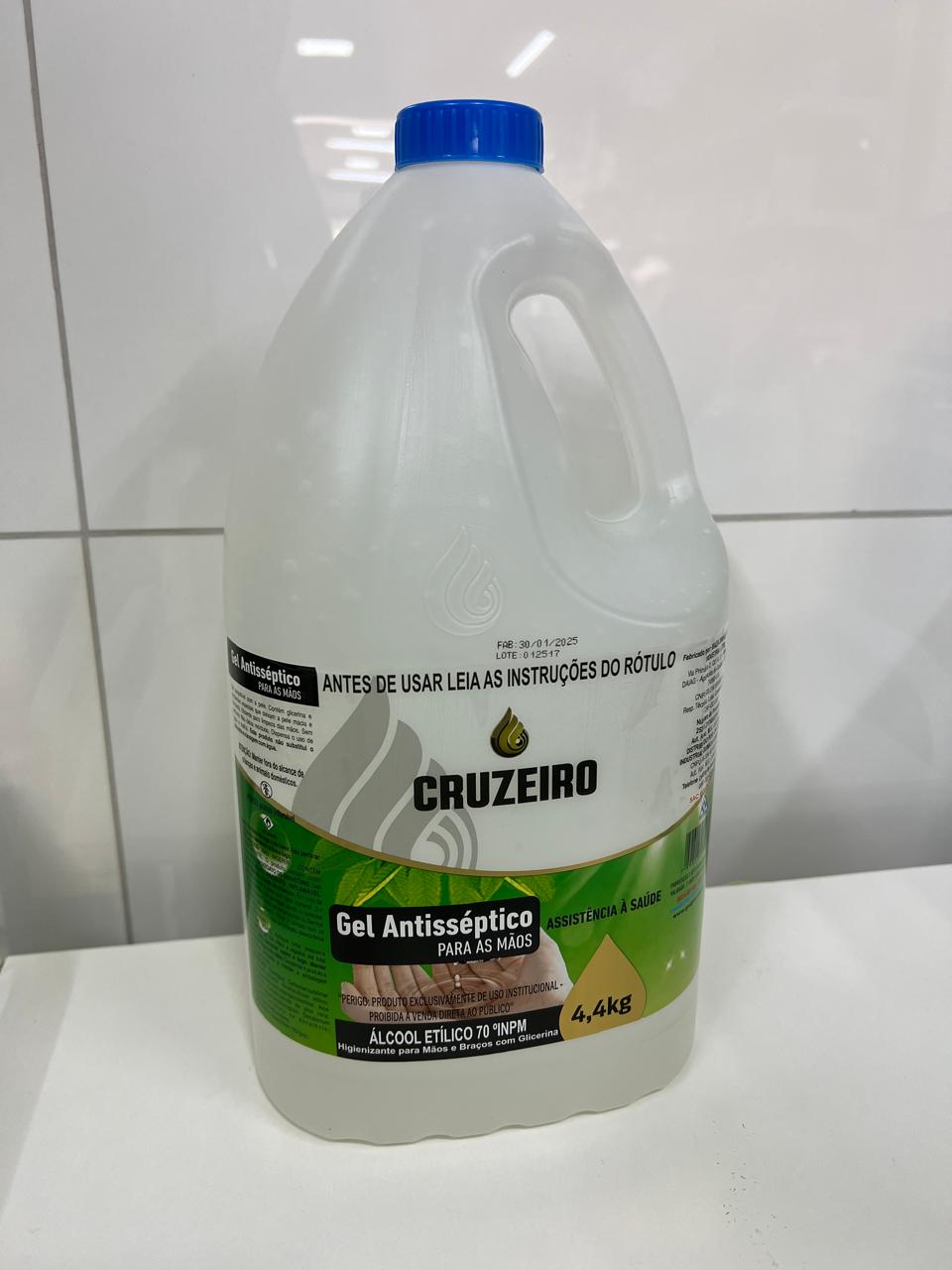 ALCOOL EM GEL ANTISSEPTICO 70% 4,400G CRUZEIRO - Imagem 2