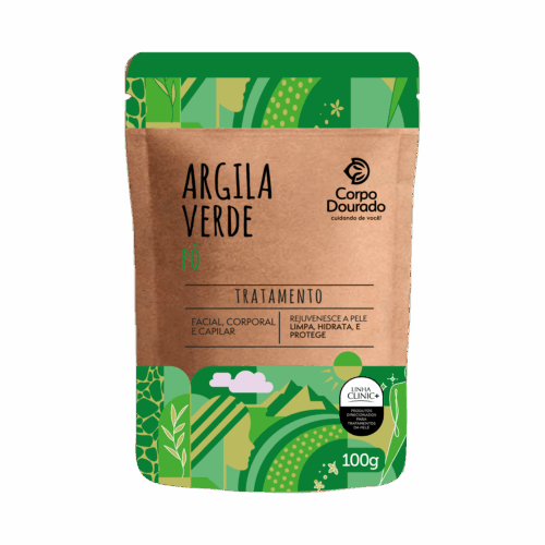 ARGILA VERDE PO 100 G CORPO DOURADO