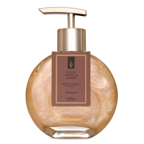 SABONETE LIQUIDO BLACK VANILLA 200 ML VIA AROMA