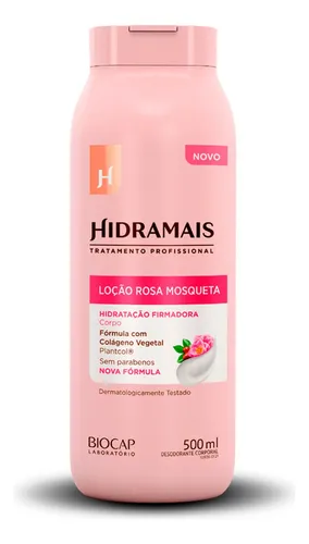 LOÇAO HIDRATANTE CORPORAL ROSA MOSQUETA 500ML-HIDRAMAIS