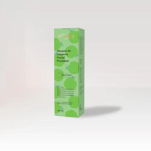 MOUSSE DE LIMPEZA FACIAL PREMIUM KOHAI - MAÇA VERDE 150 ML