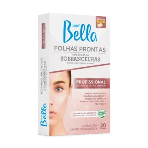 FOLHAS PRONTAS FACIAIS DESIGN DE SOBRANCELHAS 20 FOLHAS- DEPIL BELLA - Imagem 2