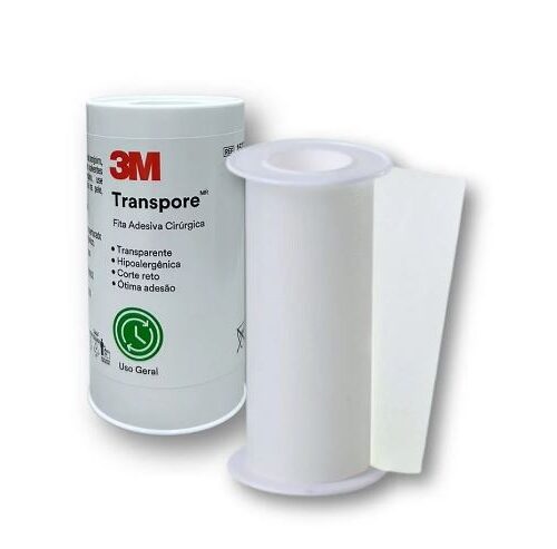 FITA MICROPORE TRANSPORE ADESIVA CIRURGICA 100MM X 4,50 M 3M