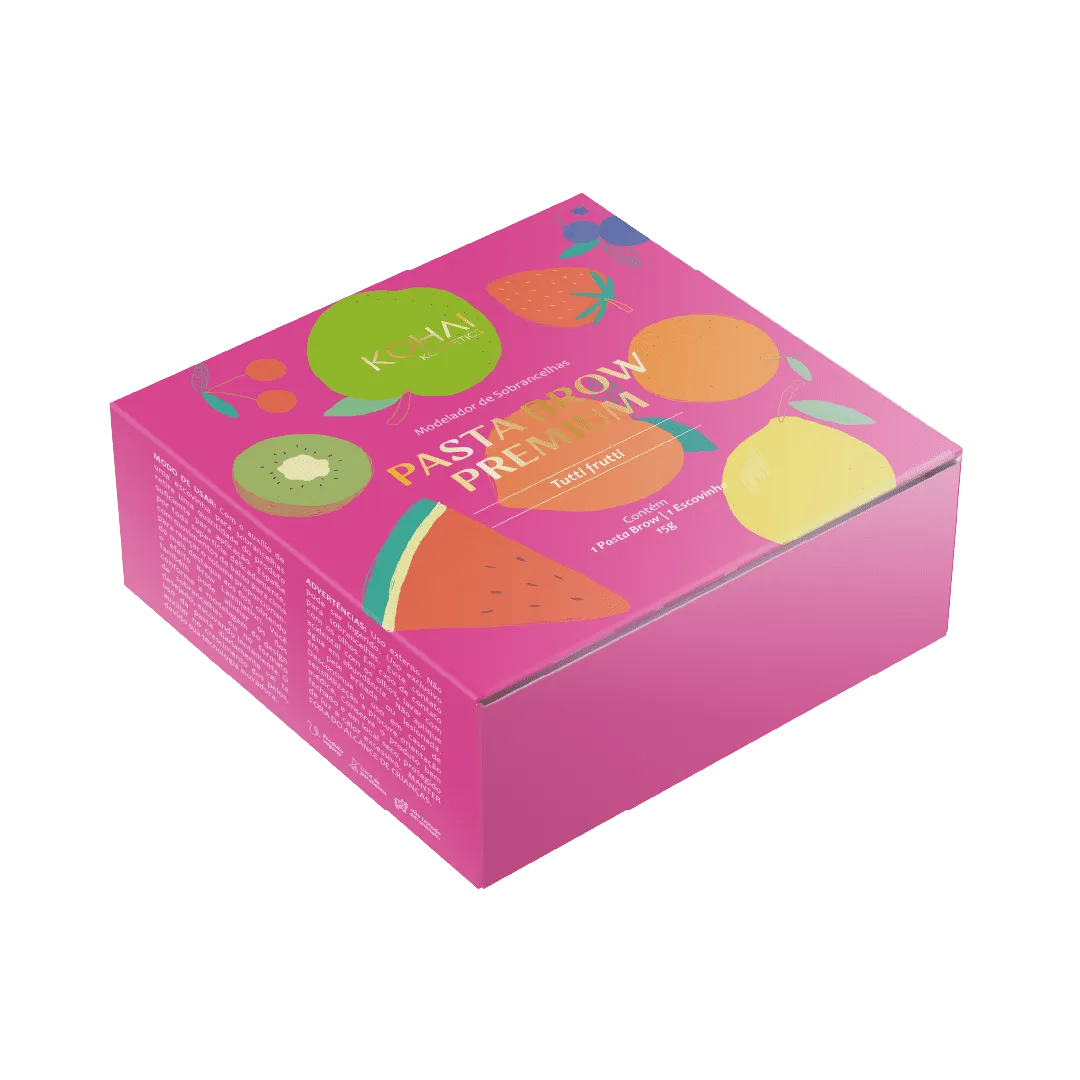 PASTA MODELADORA BROW PREMIUM KOHAI - TUTTI FRUTTI 15G