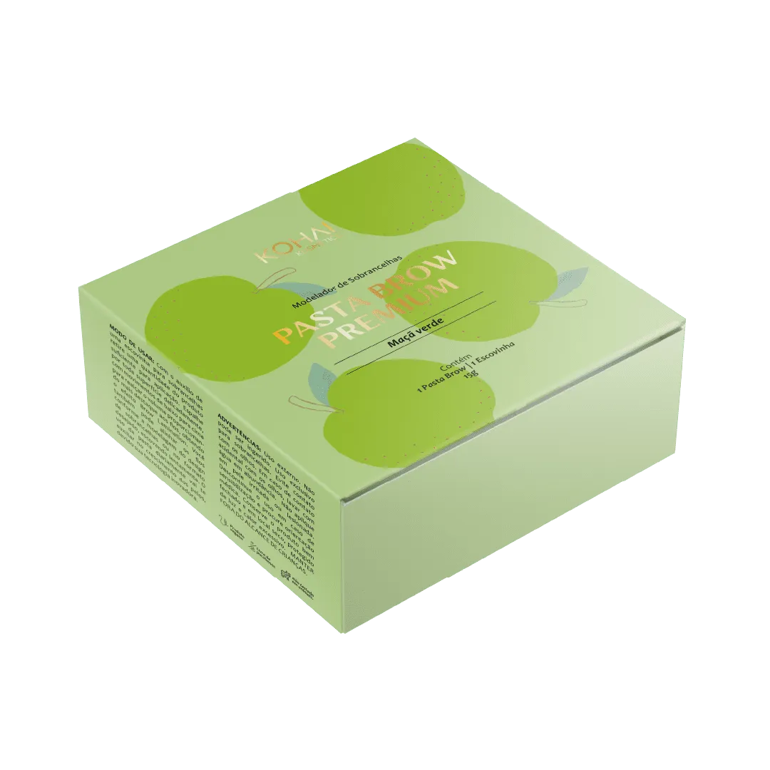 PASTA MODELADORA BROW PREMIUM KOHAI - MAÇA VERDE 15G