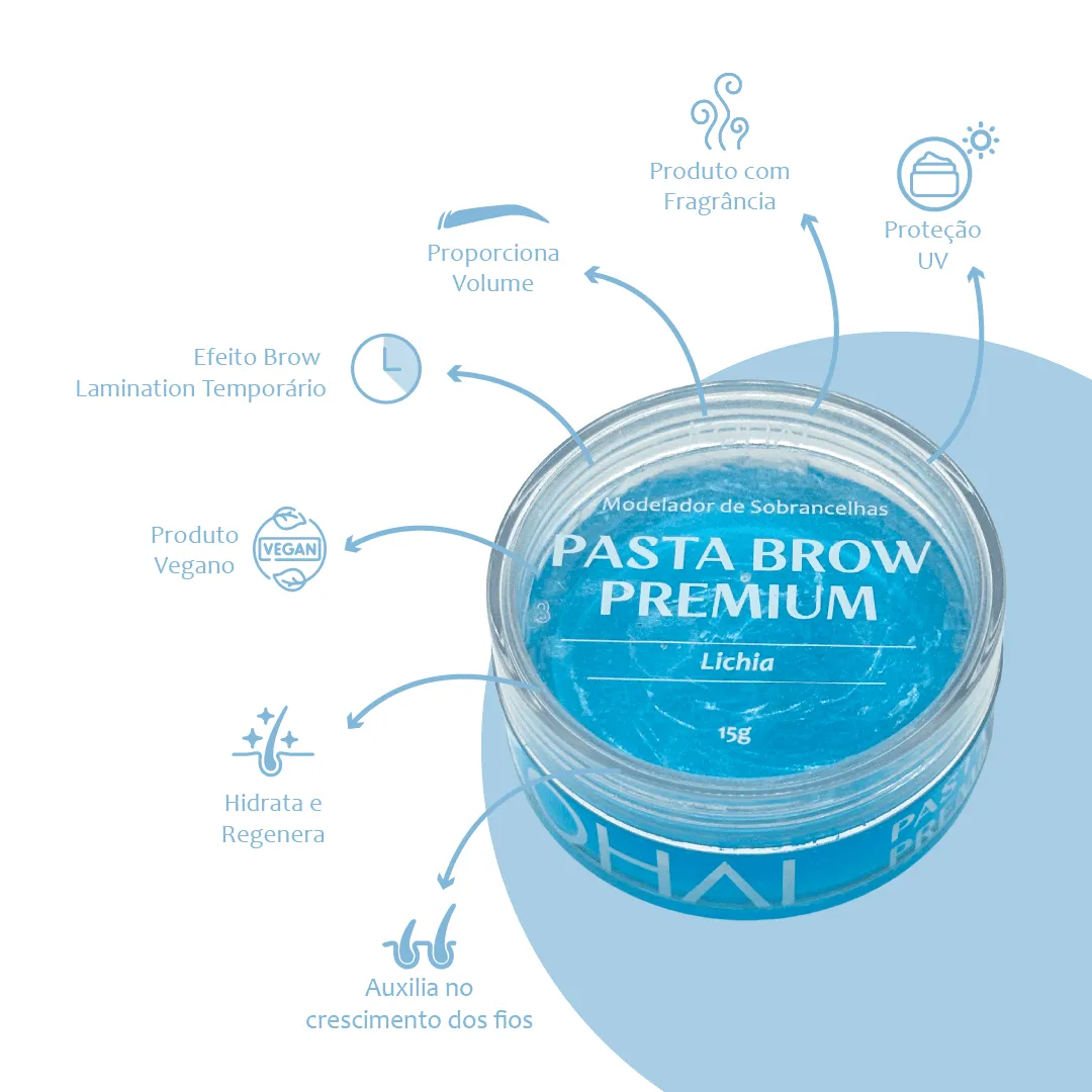 PASTA MODELADORA BROW PREMIUM KOHAI - LICHIA 15G - Imagem 2