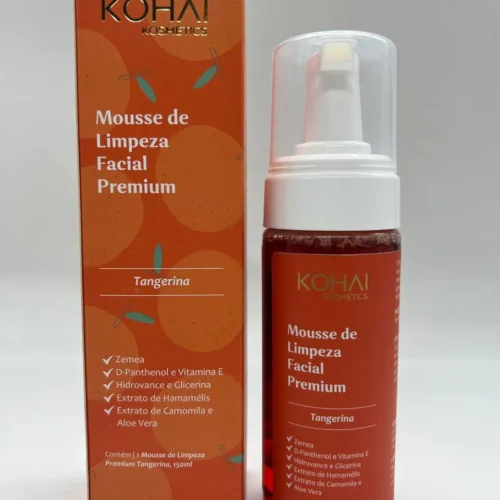 MOUSSE DE LIMPEZA FACIAL PREMIUM KOHAI - TANGERINA 150 ML