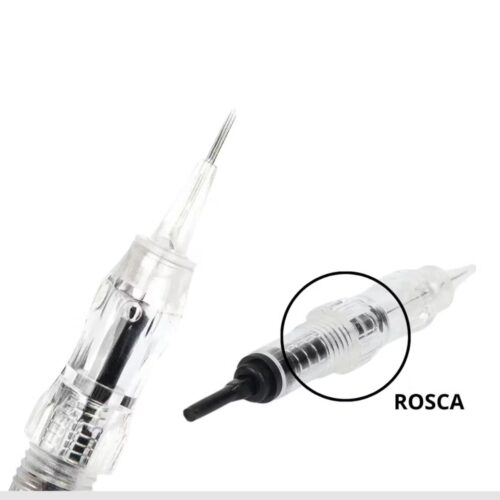 AGULHA ROSCA 1P 0,30 MM DERMOGRAFO - 1 UND