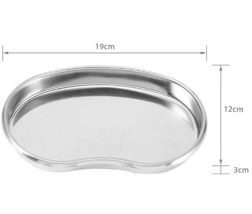 CUBA RIM BANDEJA INOX PARA ESTÉTICA AUTOCLAVÁVEL 17 CM