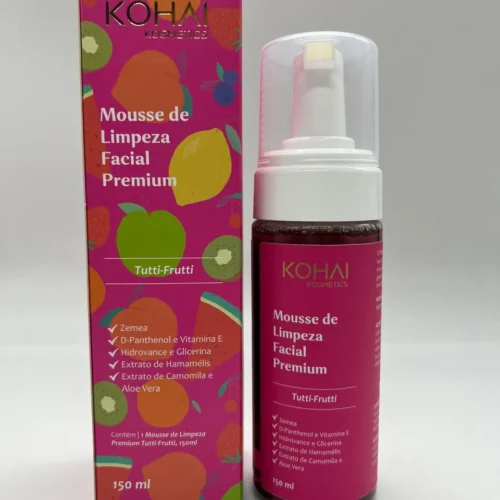 MOUSSE DE LIMPEZA FACIAL PREMIUM KOHAI - TUTTI FRUTTI 150 ML