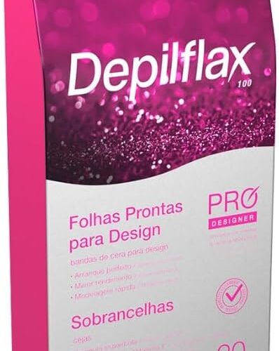 FOLHAS PRONTAS FACIAIS DESIGN DE SOBRANCELHAS 20 FOLHAS- DEPILFLAX